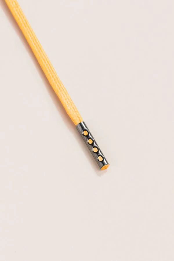 Yellow | Flat Waxed Shoelaces